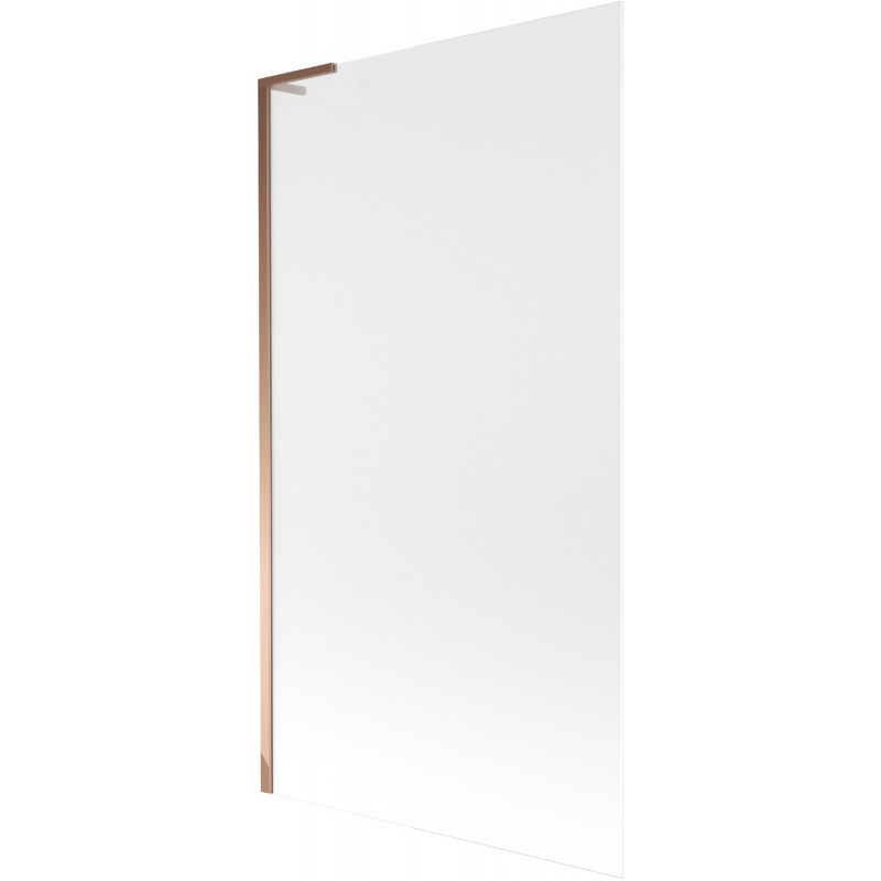 Mexen Next L bath screen 1-wing 100 x 150 cm, frosted, rose gold - 895-100-000-03-30-60