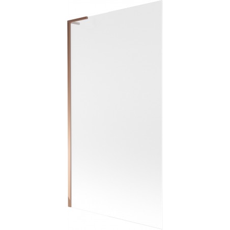 Mexen Next L bath screen 1-wing 100 x 150 cm, frosted, rose gold - 895-100-000-03-30-60