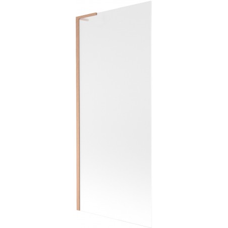 Mexen Next L Bathtub Screen 1-Panel 80 x 150 cm, Frost, Brushed Copper - 895-080-000-03-30-65