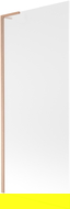 Mexen Next L Bathtub Screen 1-Panel 80 x 150 cm, Frost, Brushed Copper - 895-080-000-03-30-65