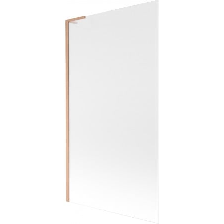 Mexen Next L Bath Screen 1-Panel 100 x 150 cm, Frost, Brushed Copper - 895-100-000-03-30-65