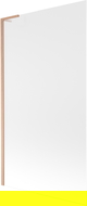 Mexen Next L 1-winged bath screen 100 x 150 cm, frost, brushed copper - 895-100-000-03-30-65