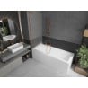 Mexen Next L 1-wing Bathtub Screen 60 x 150 cm, Frosted, Brushed Copper - 895-060-000-03-30-65