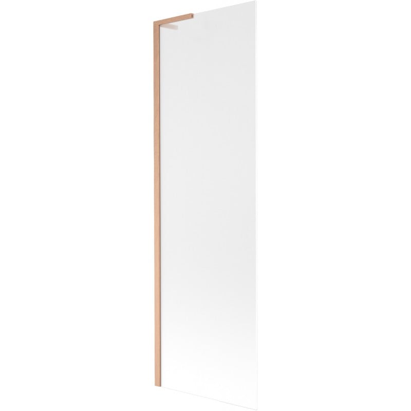 Mexen Next L Bath Screen 1-Panel 60 x 150 cm, Frosted, Brushed Copper - 895-060-000-03-30-65