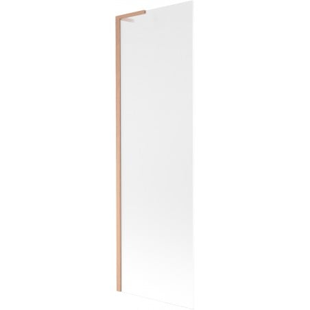 Mexen Next L Bath Screen 1-Panel 60 x 150 cm, Frosted, Brushed Copper - 895-060-000-03-30-65
