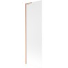 Mexen Next L 1-wing Bathtub Screen 60 x 150 cm, Frosted, Brushed Copper - 895-060-000-03-30-65