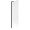Mexen Next L Bathtub Screen 1-Panel 60 x 150 cm, Frosted, Brushed Gun Gray - 895-060-000-03-30-66