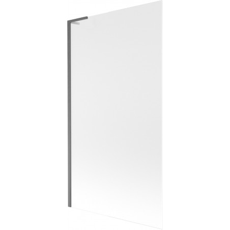 Mexen Next L Bath Screen 1-Panel 100 x 150 cm, Frosted, Gun Gray Brushed - 895-100-000-03-30-66