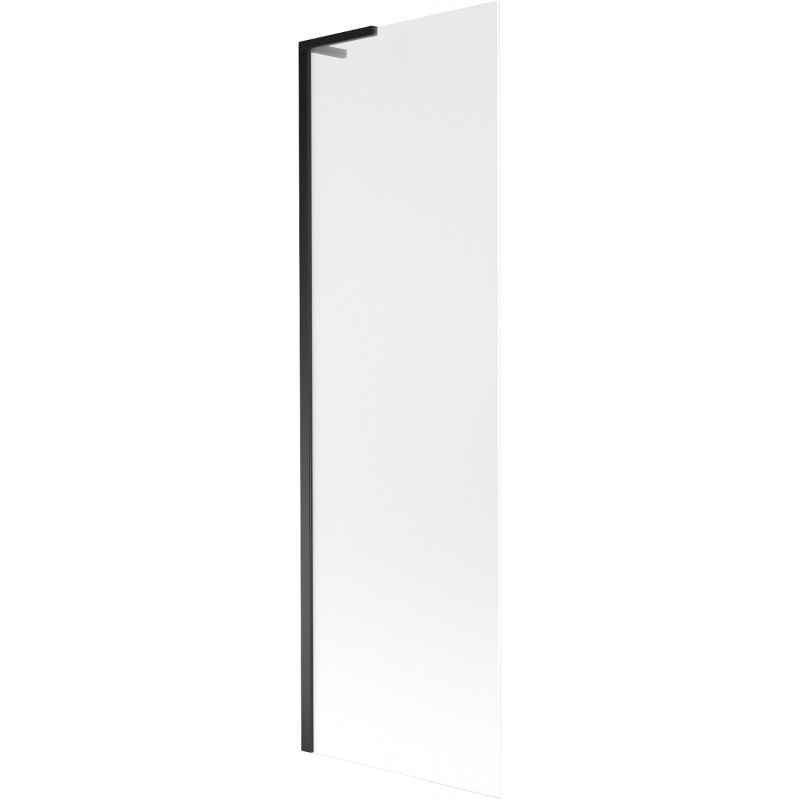Mexen Next L bath screen 1-panel 60 x 150 cm, frosted, black - 895-060-000-03-30-70