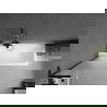 Mexen Next L Bathtub Screen 1-Panel 70 x 150 cm, Frosted, Black - 895-070-000-03-30-70