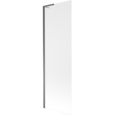 Mexen Next L Bath Screen 1-Panel 60 x 150 cm, Frosted, Gun Metal - 895-060-000-03-30-95