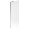 Mexen Next L Bathtub Screen 1-Panel 70 x 150 cm, Frosted, Gun Metal - 895-070-000-03-30-95