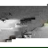 Mexen Next L Bathtub Screen 1-Panel 80 x 150 cm, Frosted, Gun Metal - 895-080-000-03-30-95