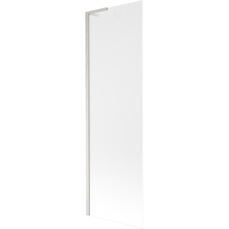 Mexen Next L Single-Wing Bath Screen 60 x 150 cm, Frost, Brushed Nickel - 895-060-000-03-30-97