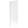 Mexen Next L Bathtub Screen 1-Panel 70 x 150 cm, Frosted, Brushed Nickel - 895-070-000-03-30-97