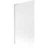Mexen Next L Bath Screen 1-Panel 100 x 150 cm, Frosted, Brushed Nickel - 895-100-000-03-30-97