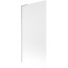 Mexen Next L Bathtub Screen 1-Panel 90 x 150 cm, Frost, Brushed Nickel - 895-090-000-03-30-97