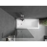 Mexen Next L Bathtub Screen 1-panel 80 x 150 cm, graphite, chrome - 895-080-000-03-40-01