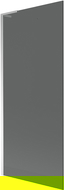 Mexen Next L Bathtub Screen 1-panel 80 x 150 cm, graphite, chrome - 895-080-000-03-40-01