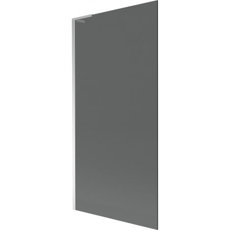 Mexen Next L Bathtub Screen, 1-Panel 90 x 150 cm, Graphite, Chrome - 895-090-000-03-40-01