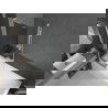 Mexen Next L bath screen 1-wing 60 x 150 cm, graphite, white - 895-060-000-03-40-20