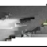 Mexen Next L shower screen 1-wing 70 x 150 cm, graphite, white - 895-070-000-03-40-20