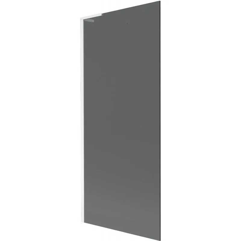 Mexen Next L 1-wing bath screen 80 x 150 cm, graphite, white - 895-080-000-03-40-20