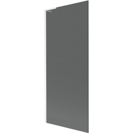 Mexen Next L 1-wing bath screen 80 x 150 cm, graphite, white - 895-080-000-03-40-20