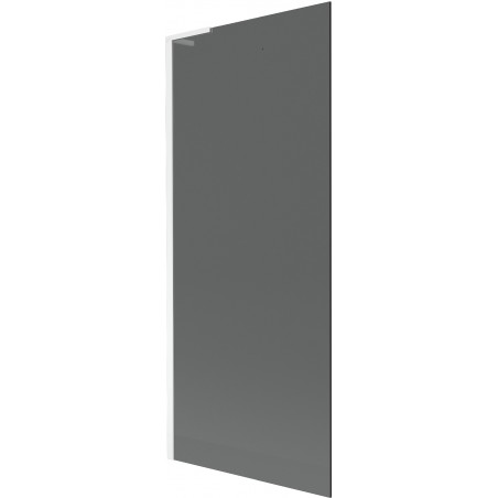 Mexen Next L 1-wing Bathtub Screen 80 x 150 cm, Graphite, White - 895-080-000-03-40-20