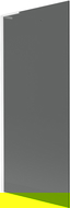 Mexen Next L 1-wing Bathtub Screen 80 x 150 cm, Graphite, White - 895-080-000-03-40-20