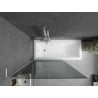Mexen Next L bathtub screen 1-wing 100 x 150 cm, graphite, white - 895-100-000-03-40-20