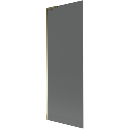 Mexen Next L Bathtub Screen 1-winged 70 x 150 cm, Graphite, Gold - 895-070-000-03-40-50