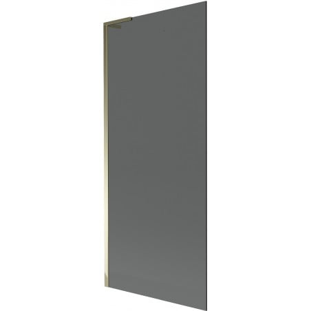 Mexen Next L 1-wing bath screen 80 x 150 cm, graphite, gold - 895-080-000-03-40-50