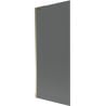 Mexen Next L 1-wing bath screen 80 x 150 cm, graphite, gold - 895-080-000-03-40-50