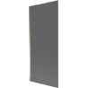 Mexen Next L Bathtub Screen 1-wing 80 x 150 cm, Graphite, Gold - 895-080-000-03-40-50
