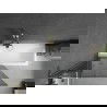 Mexen Next L 1-Panel Bath Screen 90 x 150 cm, Graphite, Gold - 895-090-000-03-40-50