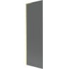 Mexen Next L Bathtub Screen 1-Leaf 60 x 150 cm, Graphite, Brushed Gold - 895-060-000-03-40-55