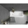 Mexen Next L Bathtub Screen 1-Leaf 60 x 150 cm, Graphite, Brushed Gold - 895-060-000-03-40-55