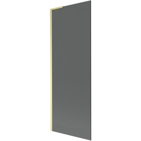 Mexen Next L Bath Screen 1-Wing 70 x 150 cm, Graphite, Brushed Gold - 895-070-000-03-40-55
