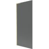 Mexen Next L 1-panel Bath Screen 80 x 150 cm, Graphite, Brushed Gold - 895-080-000-03-40-55