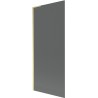 Mexen Next L 1-wing bath screen 80 x 150 cm, graphite, brushed gold - 895-080-000-03-40-55