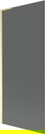 Mexen Next L 1-wing bath screen 80 x 150 cm, graphite, brushed gold - 895-080-000-03-40-55