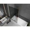 Mexen Next L Bathtub Screen 1-Leaf 90 x 150 cm, Graphite, Brushed Gold - 895-090-000-03-40-55