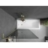Mexen Next L Bathtub Screen 1-Leaf 90 x 150 cm, Graphite, Brushed Gold - 895-090-000-03-40-55