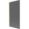 Mexen Next L Bathtub Screen 1-Leaf 90 x 150 cm, Graphite, Brushed Gold - 895-090-000-03-40-55