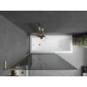Mexen Next L Bathtub Screen 1-Panel 100 x 150 cm, Graphite, Brushed Gold - 895-100-000-03-40-55