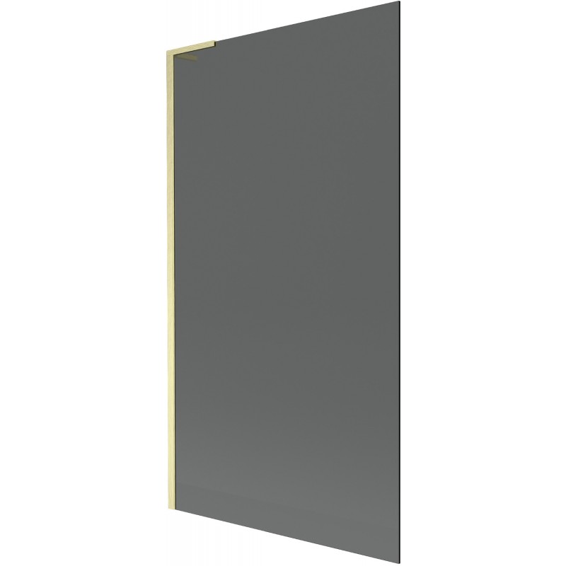 Mexen Next L bathtub screen 1-wing 100 x 150 cm, graphite, brushed gold - 895-100-000-03-40-55