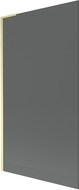 Mexen Next L Bathtub Screen 1-Panel 100 x 150 cm, Graphite, Brushed Gold - 895-100-000-03-40-55