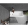 Mexen Next L Bathtub Screen 1-Panel 70 x 150 cm, Graphite, Rose Gold - 895-070-000-03-40-60