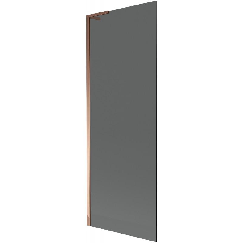Mexen Next L 1-wing Bath Screen 70 x 150 cm, Graphite, Rose Gold - 895-070-000-03-40-60